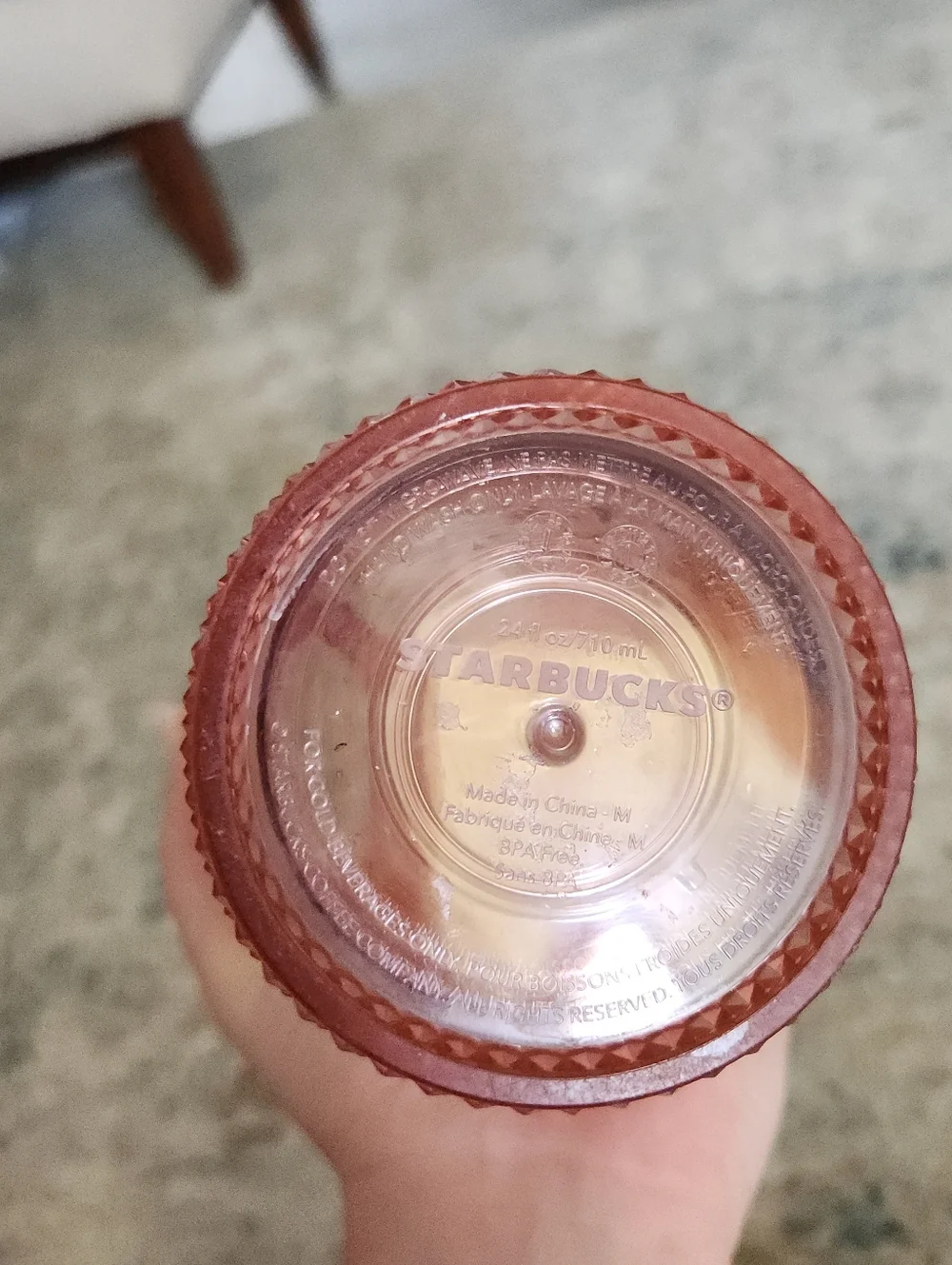 Starbucks Rose Gold Studded Cold Cup with Twist Straw Limited Edition